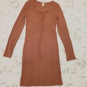 Forever 21 tight mini dress, long sleeve, size small